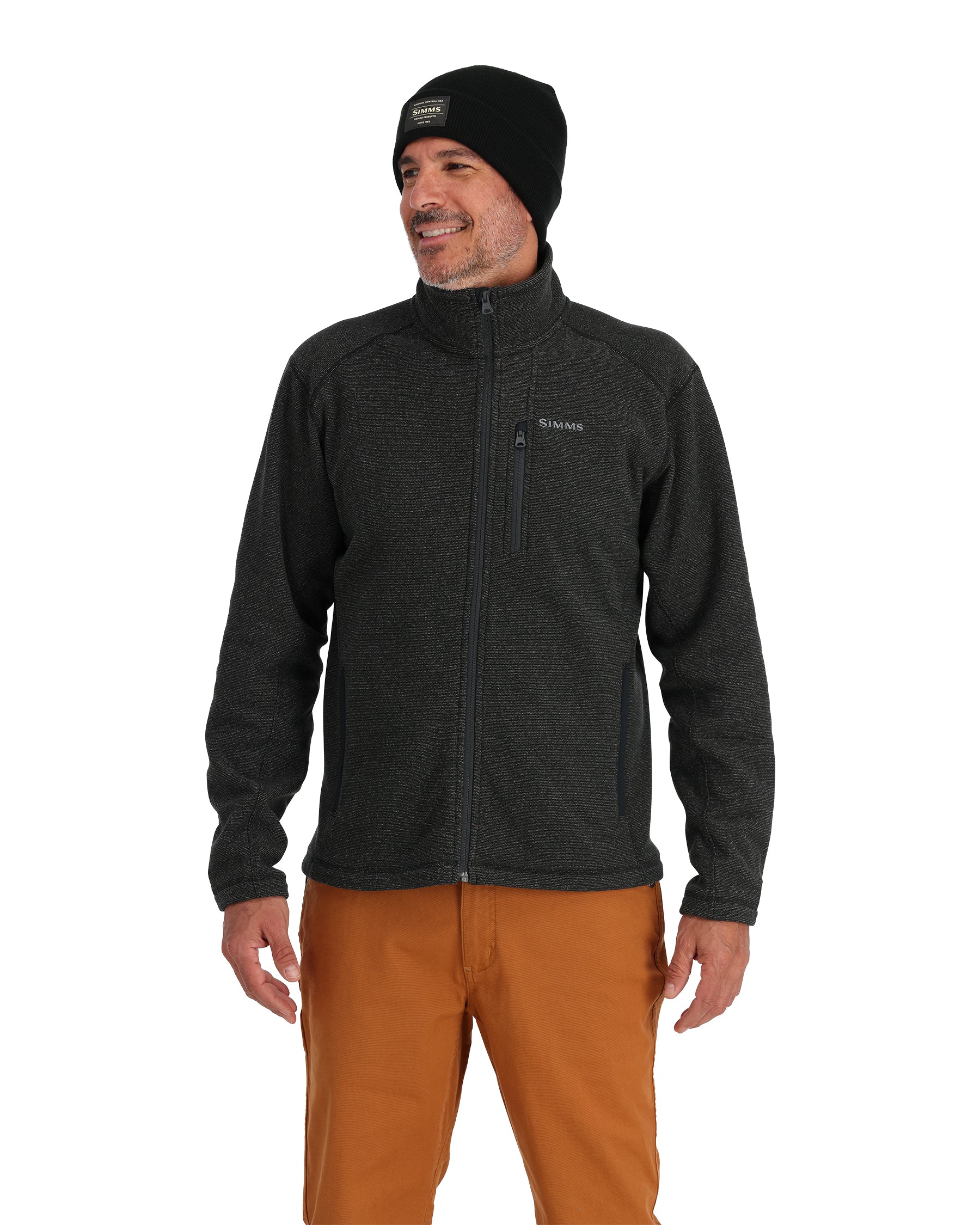 Mens Full Zip Fleece Jacket for Fishing Enthusiasts