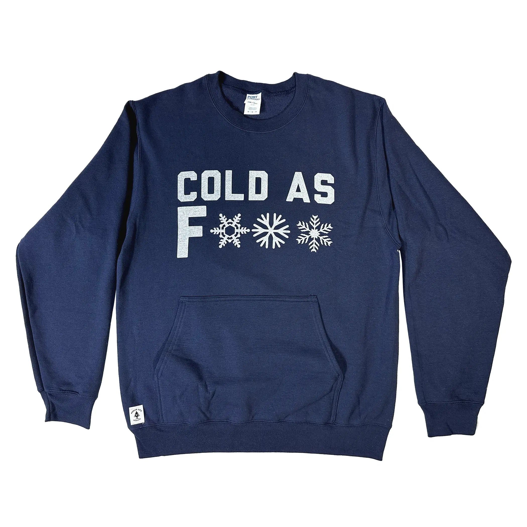 Bold Navy Crewneck Sweater for Brutal Winter | Warm & Durable