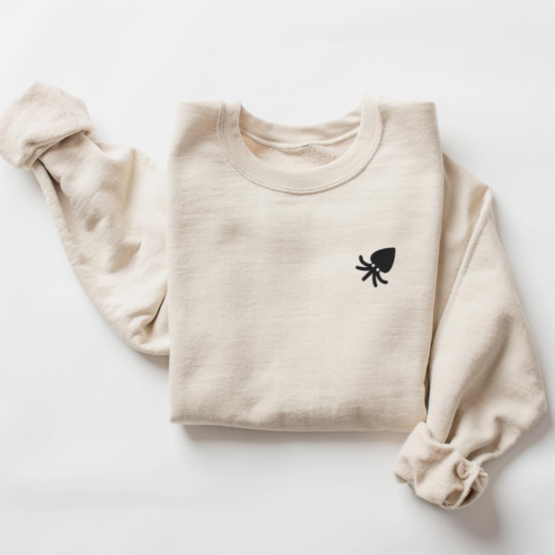 Squid Embroidered Sweatshirt