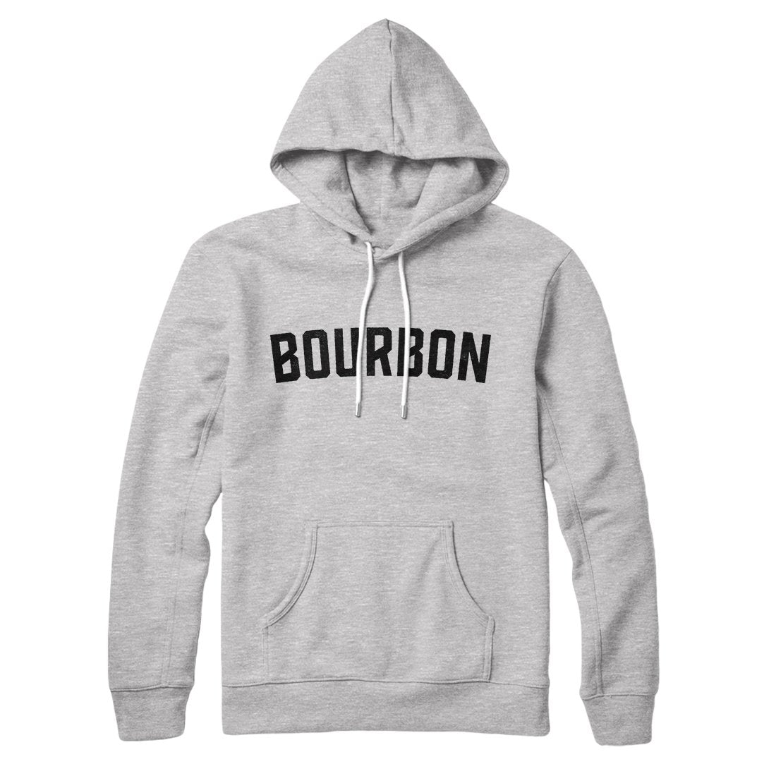 Bourbon Unisex Pullover Hoodie Cotton Polyester Loose Fit