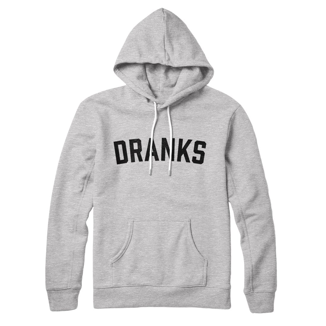 Dranks Unisex Pullover Hoodie Cotton Polyester Kangaroo Pocket Loose Fit