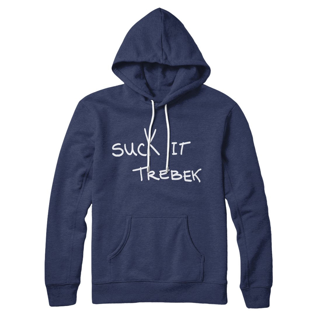 Suck it Trebek Unisex Pullover Hoodie - Cotton Polyester Loose Fit Hood Kangaroo Pocket